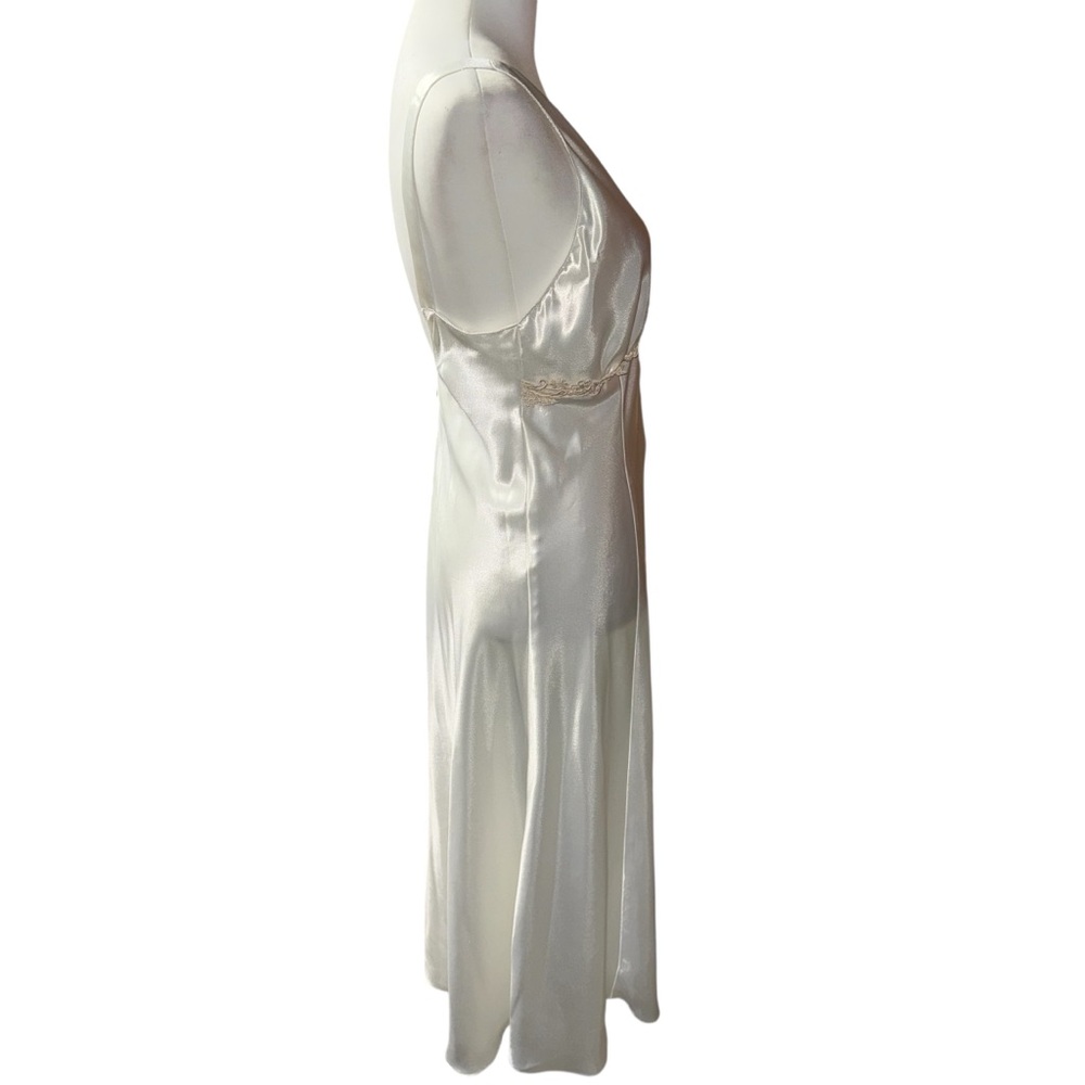 Vintage Dentelle robe and slip dress nightgown set 2 pc sheer lace bridal S/M - Picture 14 of 16